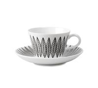 Gustavsbergs Porslinsfabrik Juego de café Svart Salix. cono Taza de café + plato