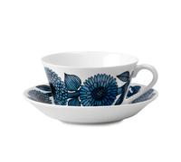 Gustavsbergs Porslinsfabrik Juego de té Blå Aster cono Taza de té + plato