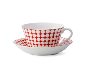 Gustavsbergs Porslinsfabrik Juego de té Eva taza de té + platillo