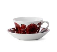 Gustavsbergs Porslinsfabrik Juego de té Röd Aster taza de té + platillo