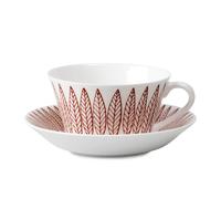 Gustavsbergs Porslinsfabrik Juego de té Röd Salix. cono Taza de té + plato