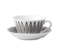 Gustavsbergs Porslinsfabrik Juego de té Svart Salix. cono Taza de té + plato