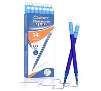 GutSache 14 recambios de tinta de gel borrables de 0,7 mm, color azul, compatible con Pilot FriXion Ball & Clicker & Eberhard Faber, tinta termosensible