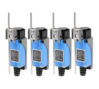 GUUZI 4 piezas Interruptor de Límite Momentáneo del Brazo de Palanca de Varilla Ajustable 1NC 1NO ME-8107 0~250V/5A