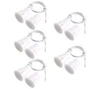 GUUZI 5 Piezas RC-36 Empotrable NC Alarma de Seguridad Puerta Ventana Sensor de Contacto Interruptor Magnético para Puerta de Hierro (Blanco)