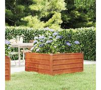 GuyAna Arriate Oxidado de Acero corten 100x100x45 cm Maceteros Grandes Exterior Macetero Alto