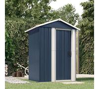 GuyAna Cobertizo de jardín Acero galvanizado Antracita 126x97,5x177 cm Armario Exterior Terraza Pergolas De Jardin