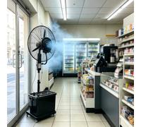 Guyifuny Ventilador Nebulizador con tanque de 42L, ventilador de patio