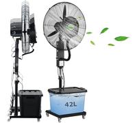 Guyifuny Ventilador Nebulizador for exteriores for patios, ventiladores portátiles con kit Mister, for exterior del hogar, dormitorio, patio trasero, interior y exterior(Diameter 71cm)
