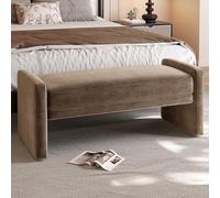 Guyii Zapatero banco acolchado para dormitorio y pasillo, elegante banco para pasillo como banco de zapatos, moderno mueble de pasillo para sentarse y guardar