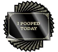 Guys Quote - Funda duradera con texto en inglés "I Pooped Today Fun" para profesores (8 x 12 cm)