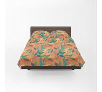 GUZZINI Classic - Juego de Sábanas para Cama 1 Plaza y Media Algodón Percalle con 1 Sábana Bajera Ajustable Cubre Colchón 125x200, 1 Sábana Plana 180x280, 2 Fundas Almohadas 50x80, Ropa de Cama Suave