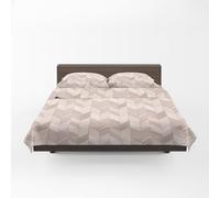 GUZZINI Classic- Juego de Sábanas para Cama Doble de Algodón Percalle con 1 Sábana Bajera Ajustable Cubre Colchón 175x200, 1 Sábana Plana 240x280, 2 Fundas Almohadas 50x80, Ropa de Cama Suave Duradera