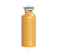 Guzzini Energy On The Go - Botella térmica de Viaje, poliéster copolímero, Polipropileno, Acero Inoxidable, Amarillo, 7,3 cm