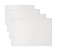 Guzzini - Fiber Mantel Individual de Doble faz - Blanco Leche, 43x30 cm - 226068156 (Paquete de 4)