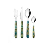 Guzzini - FUSION Juego de 24 Cubiertos - Verde Esmeralda - 28195069