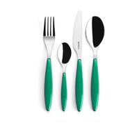 Guzzini Juego de cubiertos Feeling Emerald. 24 piezas