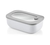Guzzini Kitchen Active Design - Recipiente hermético Rectangular para frigorífico/congelador/Horno de microondas, espalderas y Cuenco, 20 x 12 x 7 cm, 900 CC, Gris