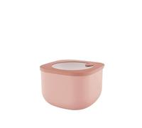 Guzzini - Kitchen Active Design, STORE&MORE BIO, Recipientes Herméticos Altos para Nevera/Congelador/Microondas (M) - Rosa Flor de Melocotón, 16 x16 x h10,7 cm | 1550cc - 170723251