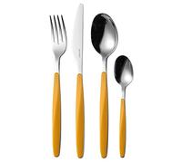 Guzzini - My Fusion, Juego de 24 Cubiertos - Ocre, 16,8 x 7,5 x h25,5 cm - 110700165
