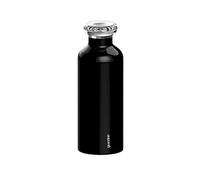 Guzzini - On The Go, ENERGY, Botella térmica de viaje - Negra, Ø 7.3 x h21.2 cm | 500 cc - 11670010