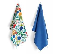GUZZINI - Paños de Cocina de Algodón Suave Certificado OekoTex, Juego de 2 Trapos Cocina Duraderos y Transpirables, Toallas para Lavar 40° y Planchar, Toalla Accesorios Cocina con Gancho para Colgar