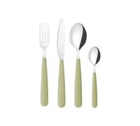 Guzzini - POP Juego de 24 Cubiertos - Verde Alga - 127500257