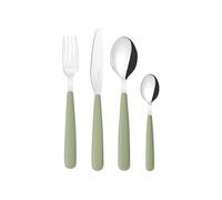 Guzzini - POP Juego de 24 Cubiertos - Verde Salvia - 127500176