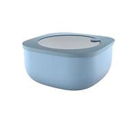 Guzzini Store&More Kitchen Active Design - Recipientes herméticos bajos para frigorífico, congelador, microondas, 19,5 x 19,5 x 9,3 cm, azul mate