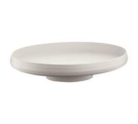 Guzzini - Tierra, Centro de mesa/frutero de material reciclado - Blanco leche, 42 x 30x h8,9cm - 179700156