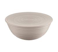 Guzzini - Tierra, Contenedor XL con Tapa de Plástico Reciclado, Cuenco - Gris Paloma, Ø 30xh13 cm | 5000ml - 175001158