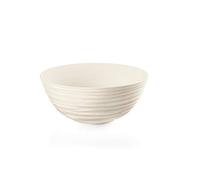 Guzzini – Cuenco Tierra L de plástico reciclado Ø25×H10,5 cm 3100 ml Blanco Leche