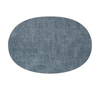 Guzzini - Tiffany, Mantel Individual Reversible Ovalado de Tela - Azul mar, 35 x 48 cm - 22604681