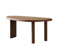Gv8pA5fj7b Escritorio de Trabajo Escritorio for portátil de Madera Irregular con 3 Patas, Mesa Escritura Moderna Forma Mango, estación Trabajo for Oficina en casa(M)