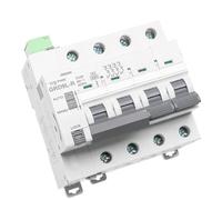 GVBAEPIEO Reconectadores de Circuito automático Carril DIN Mini disyuntor GRD9L-R GYM9 4 Polos AC MCB 6KA 1 Uds(GYM9-4P-MCB-16A,-DC24V-48V)