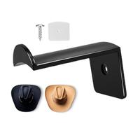 Gvblkq Hat Holder for Caps Storage, Baseball Cap Rack Organizer, Wall Mounted Hat Hangers, Strong Adhesive Hooks, Space-Saving Design, Set of 6, Perfect for Home, Door, Closet