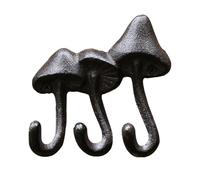 Gvblkq Mushroom Wall Hook, Small Wall Mounted Decorative Hooks, Vintage Clothes Hanger for Garden Entrance, Cute Rustic Home Decoration Accent, Cottage Core Decor