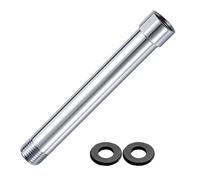 GVSS - Extensión de ducha de 6 pulgadas, G1/2 pulgadas, alargador para cabezal de ducha de baño, con 2 arandelas, prolongador de columna para ajustar la altura del pomo