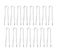 GWAWG Pinzas de cocina, 15 pinzas de plástico para servir bufé, pequeñas para postres, cubitos de hielo, ensalada de frutas, fiestas