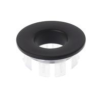 Gwxevce Grifo del Lavabo del baño Tapa del rebosadero del Lavabo reemplazo de inserción de Anillo de Seis pies de latón Negro