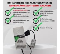 GX-D3 Schabus: detector de gas CO2 con sensor externo