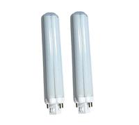 Gx24 Bombilla LED 4 pines 12 W PL Retrofit lámpara 4000 K luz de día protección de ojos GX24Q LED empotrable lectura mesa luz de fondo 360 grados haz 26 W CFL equivalente no UV plástico GX24q-1 2 3 4