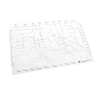 Gxdqxxd Plantilla de Dibujo para Desmantelamiento de Herramientas de Ingeniería Científica de Tamaño Mixto Y Escolar, 208x142mm