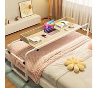 GXQFC Mesa Portátil Ordenador Ajustable con Ruedas, Mesa sofá Mesa de Escritorio con 4 Ruedas Mesa Auxiliar para Ordenador Mesa sobre La Cama para Cama o Sofá 115 * 210cm