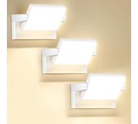 GXXG 3 Piezas 40W Lámpara de Pared 4000LM Rotación Foco LED Exterior Bianco Caldo 3000K Aplique Pared Exterior Interior IP65 Impermeable