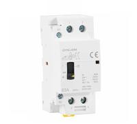 GYHC 2P 40A 63A 2NO O 2NC Contactor De CA De Carril DIN Modular Manual Para El Hogar AC220V 230V Control Manual 1 Uds Proteger equipos eléctricos.(2P 40A 2N0 220V)