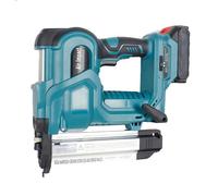 GYKOZY Pistola de Clavos eléctrica inalámbrica (Recta) y Grapadora eléctrica; Compatible con Clavos de 32 mm y 50 mm; Apta para Principiantes y Profesionales. (Blue)