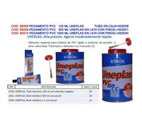 Gymcol adhesivo pegamento cola pvc 125 ml uneplas tubo 002028
