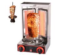 Gyro Grill Machine, asador vertical de kebab con control de temperatura, asador de acero inoxidable giratorio de 360° para cocina comercial y casera