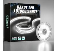 GZBtech Tira de luces LED de silicona, 2 m, 230 V, 6500 K, color blanco, para armario, autoadhesiva, para dormitorio, cocina, interior, exterior, decoración y uso comercial